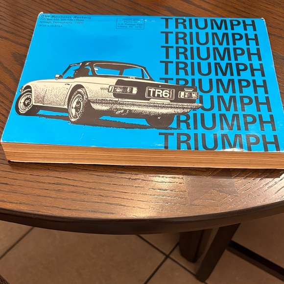 Triumph TR6 Blue and Black Parts Catalogue - Picture 2 of 5